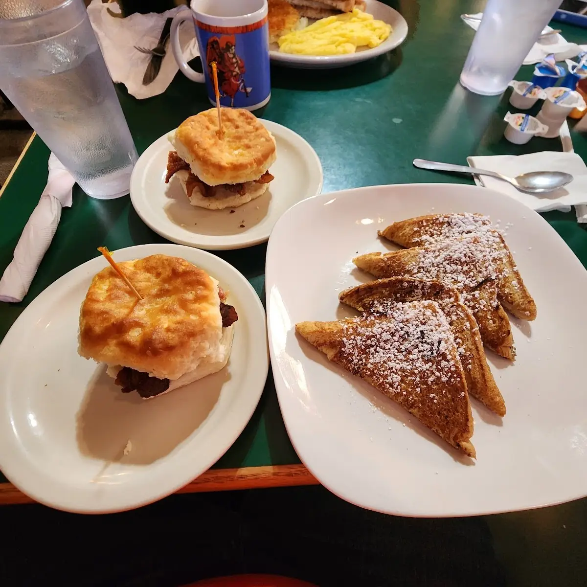 French Toast and Bacon Biscuits