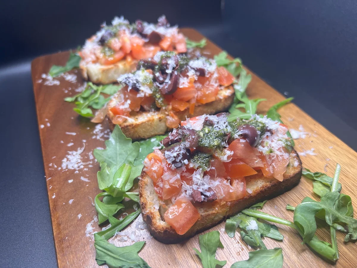 Bruschetta Méditerranéenne Mediterranean Bruschetta, Restaurant Castello