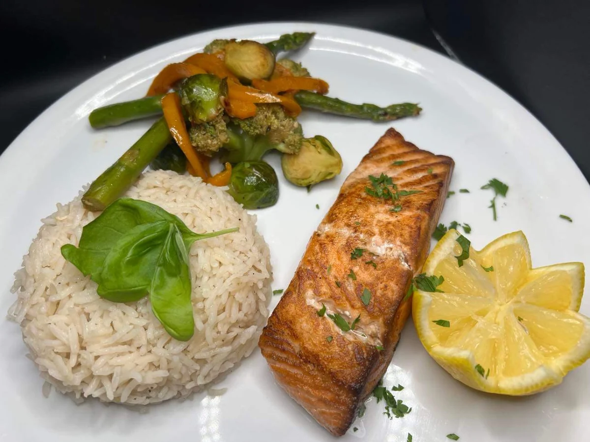 Saumon Grillé Grilled Salmon, Restaurant Castello