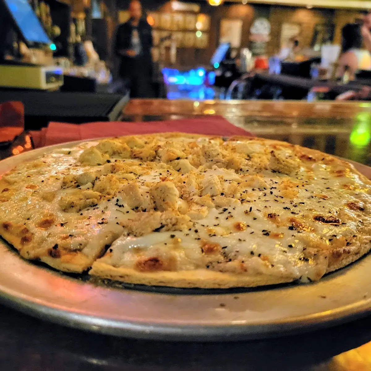 Chicken Alfredo Pizza