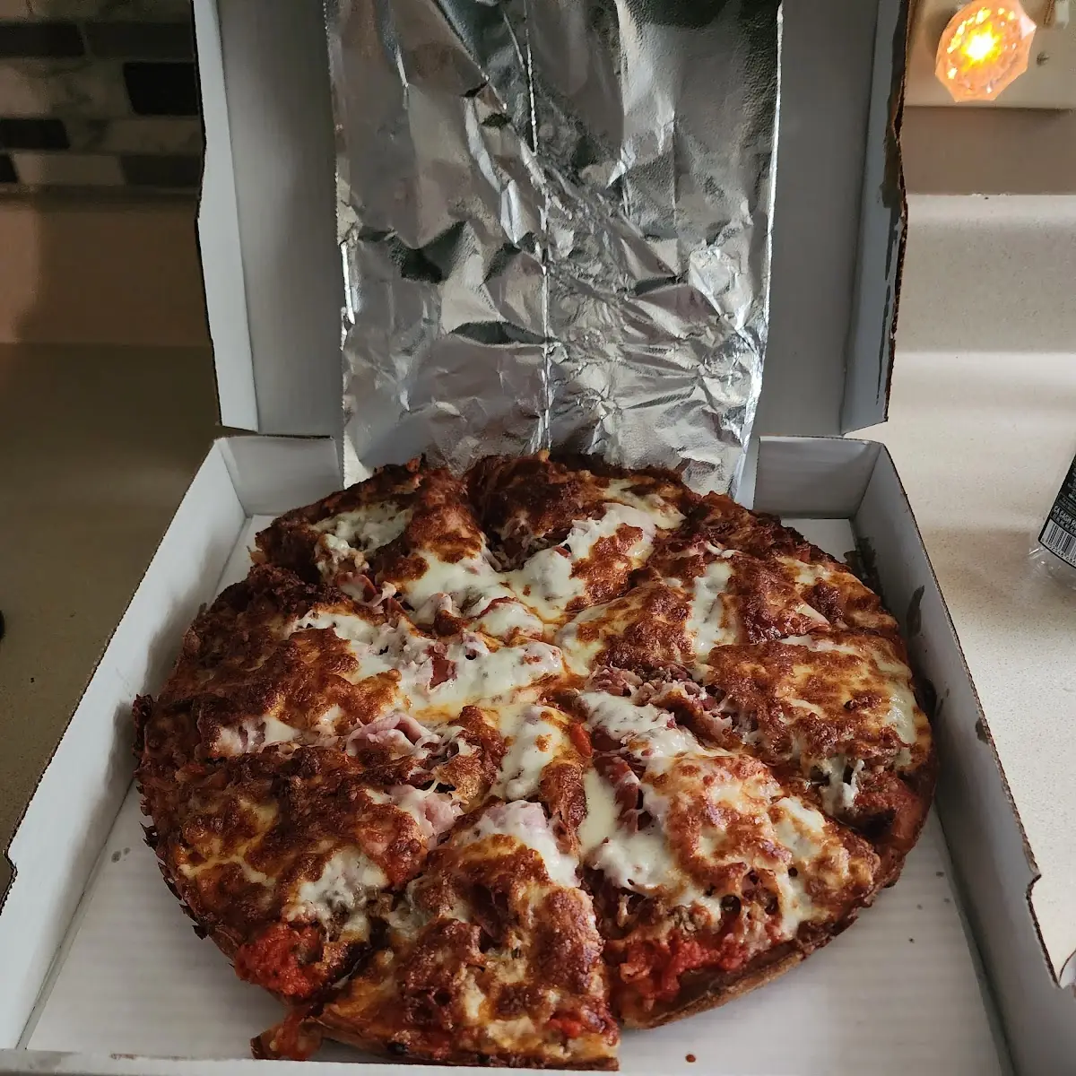 Baked Pizza with Toppings
