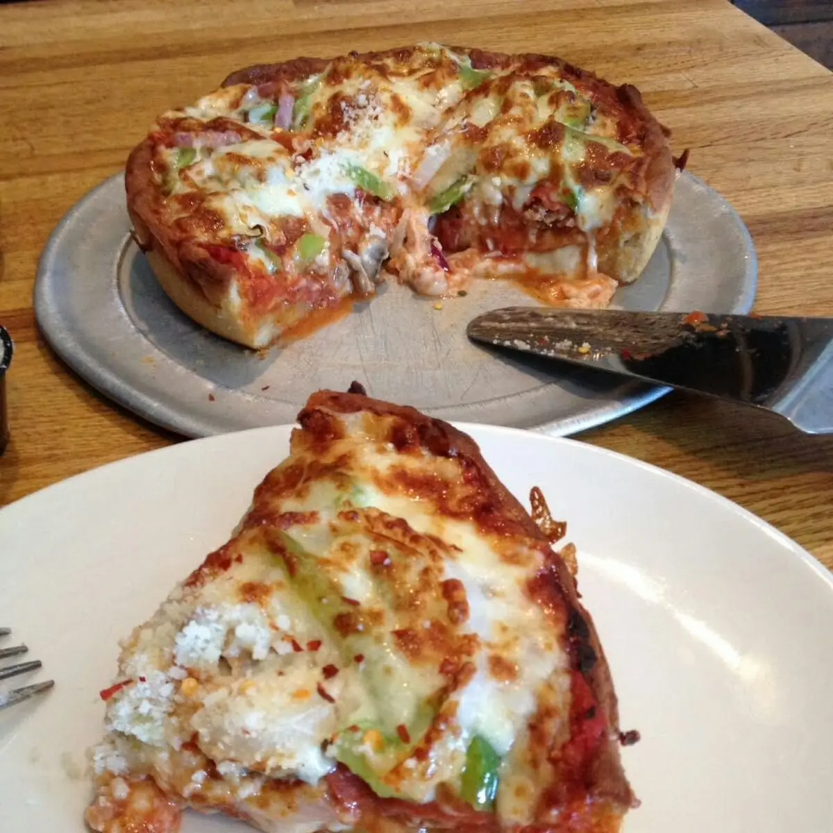 Meat Lovers Deep Dish Pizza
