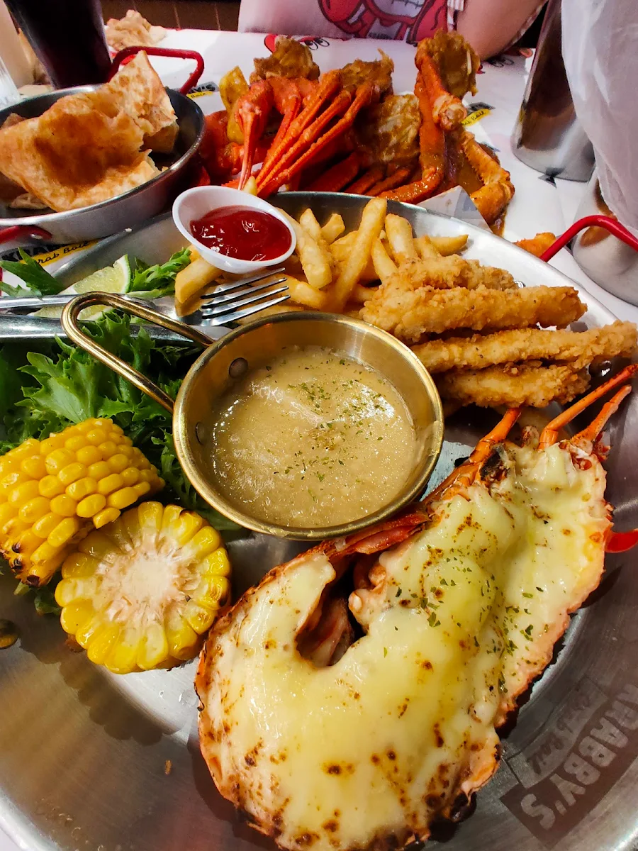 Half Lobster Garlic Butter, KRABBY'S CRAB BOIL