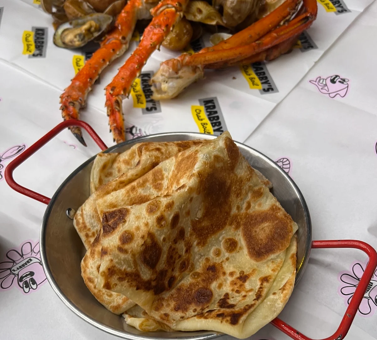 Parata Bread, KRABBY'S CRAB BOIL