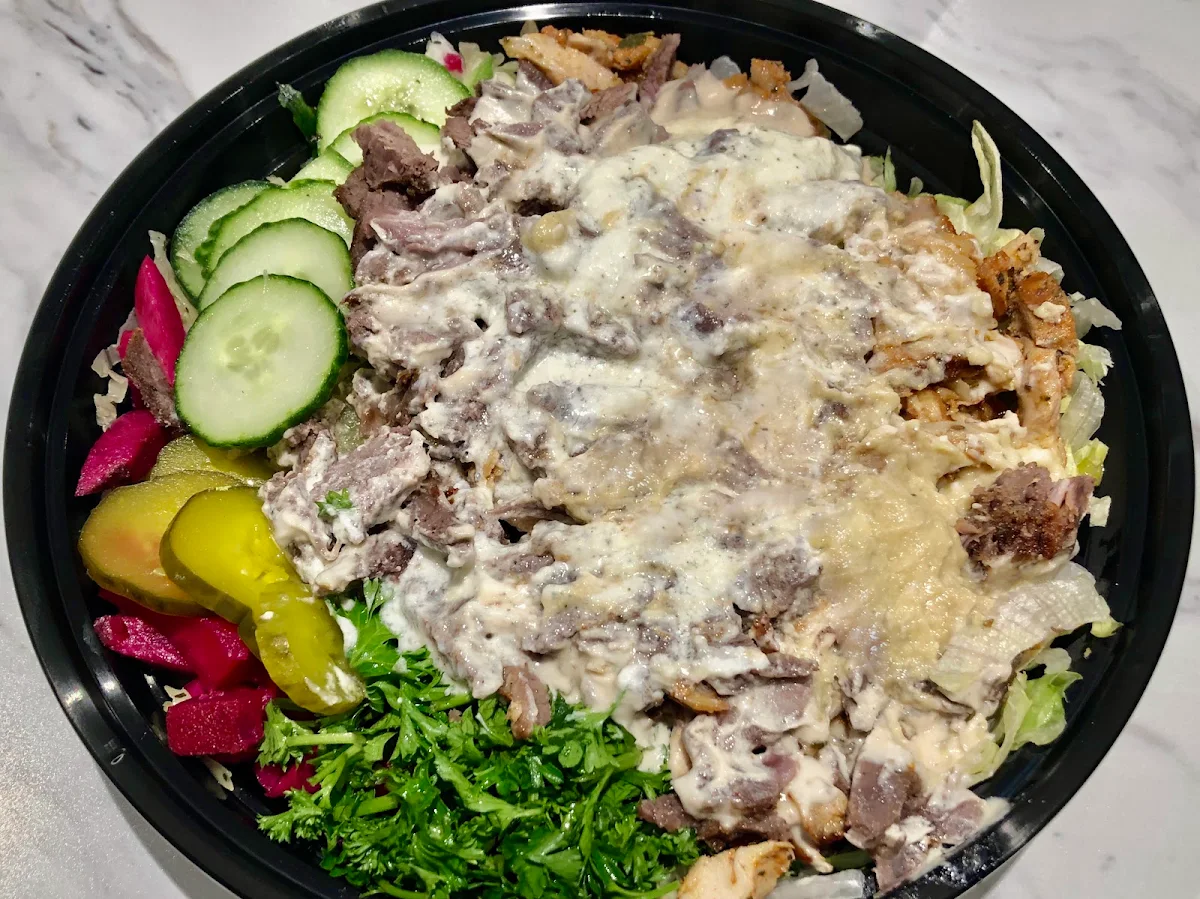 Mixed Shawarma Salad, Amazing Shawarma Restaurant