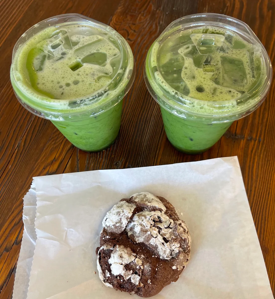 Iced Matcha Latte with Coconut Milk