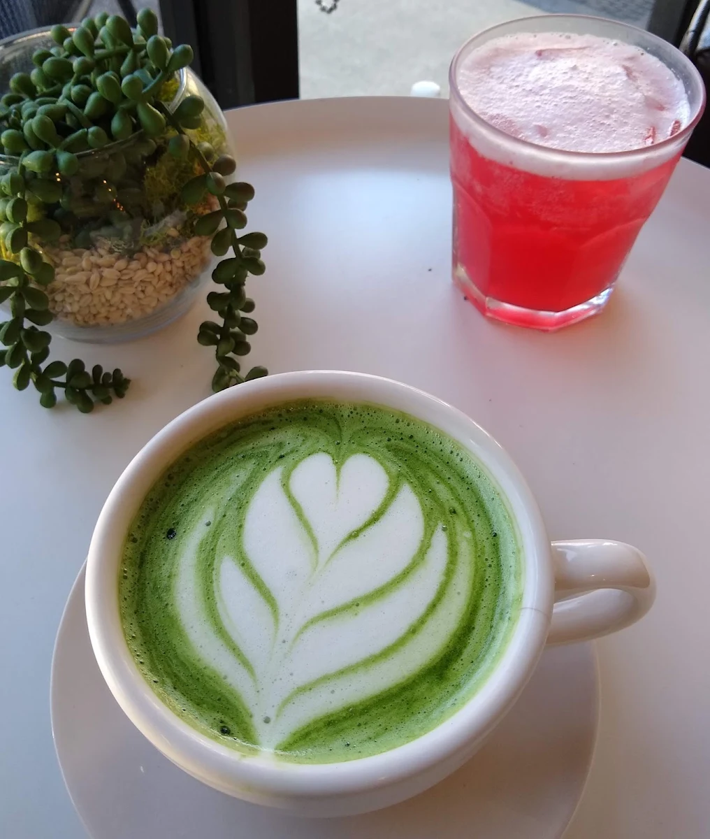 Strawberry Matcha Latte