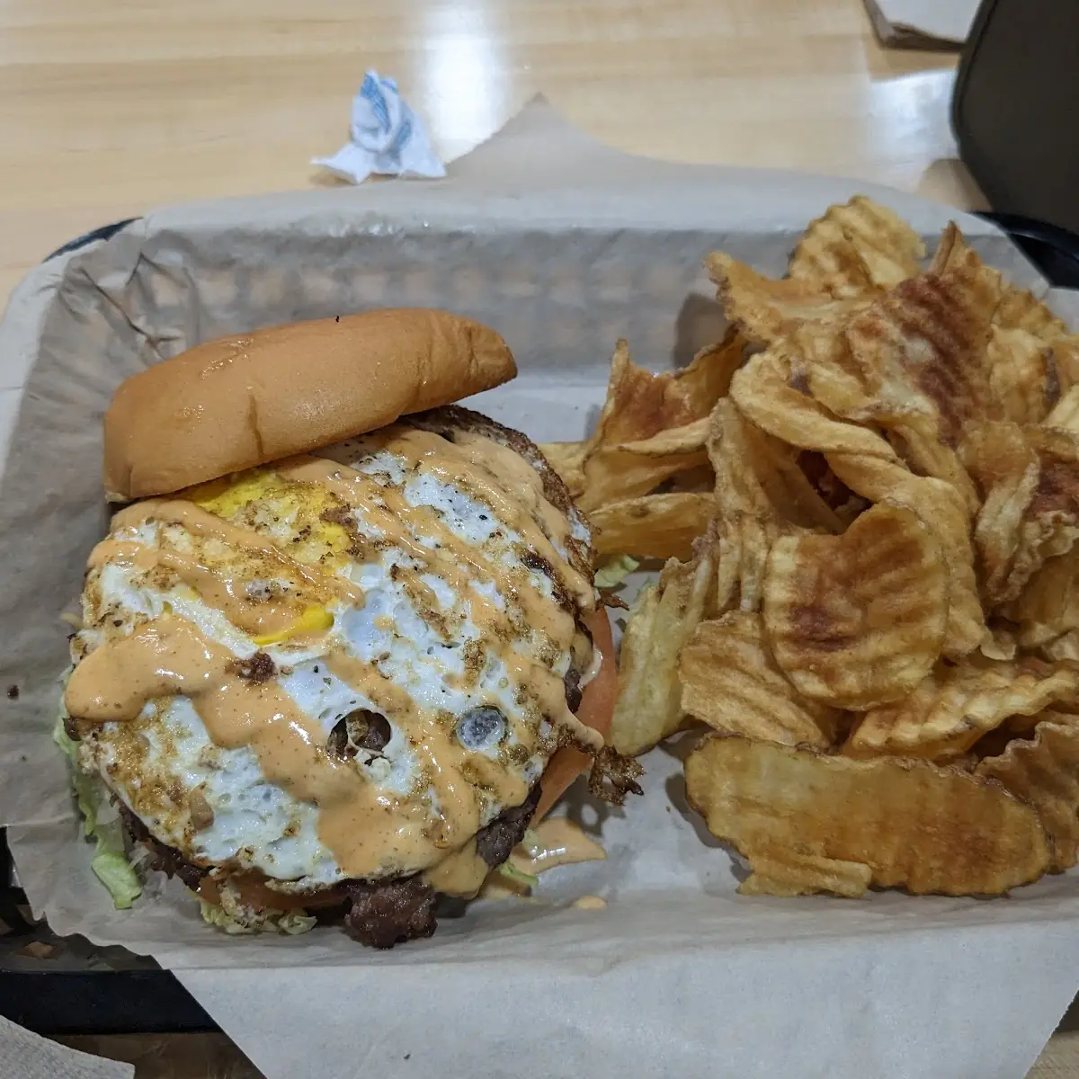 Classic Burger with Fried Egg