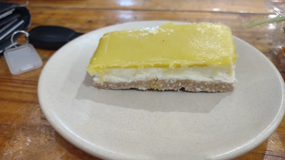 Lemon Lime Cheesecake Slice, Kelly's Bakery, Cafe & Bakehouse