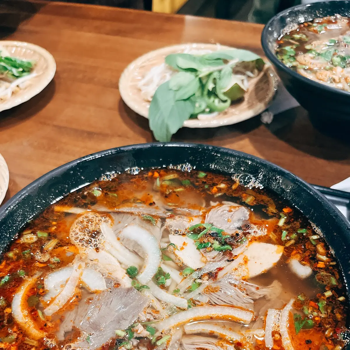 Spicy Beef Pho Noodle Soup