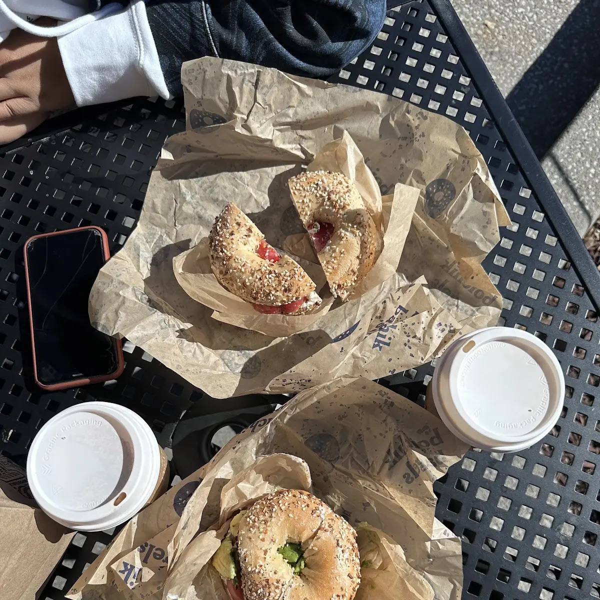 Everything Bagel with Horseradish Scallion Cream Cheese