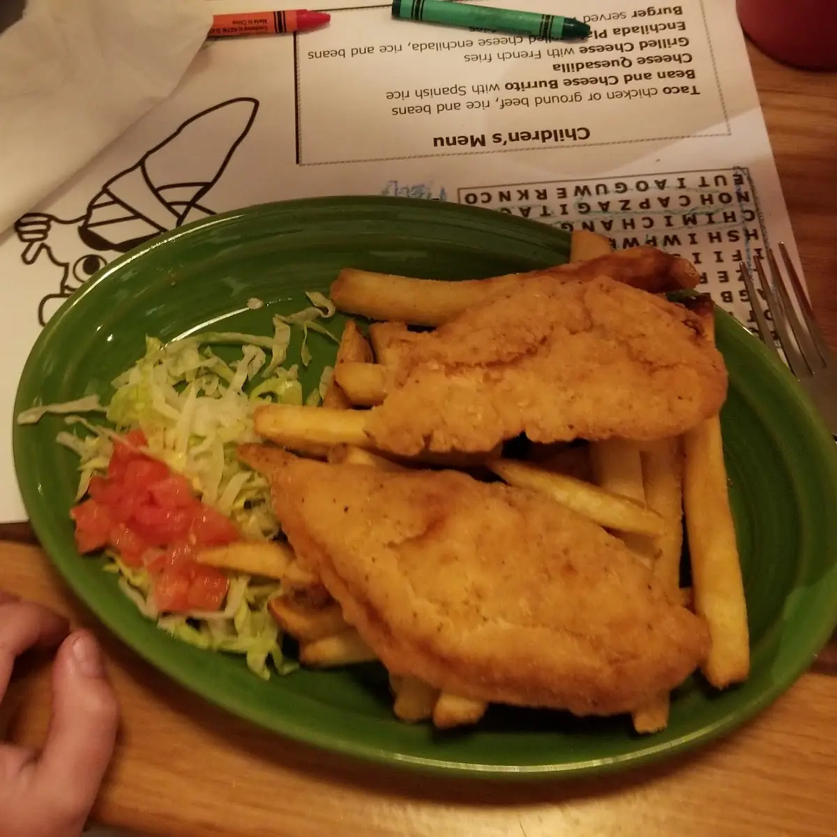 Chicken Strips and Fries Kids Meal