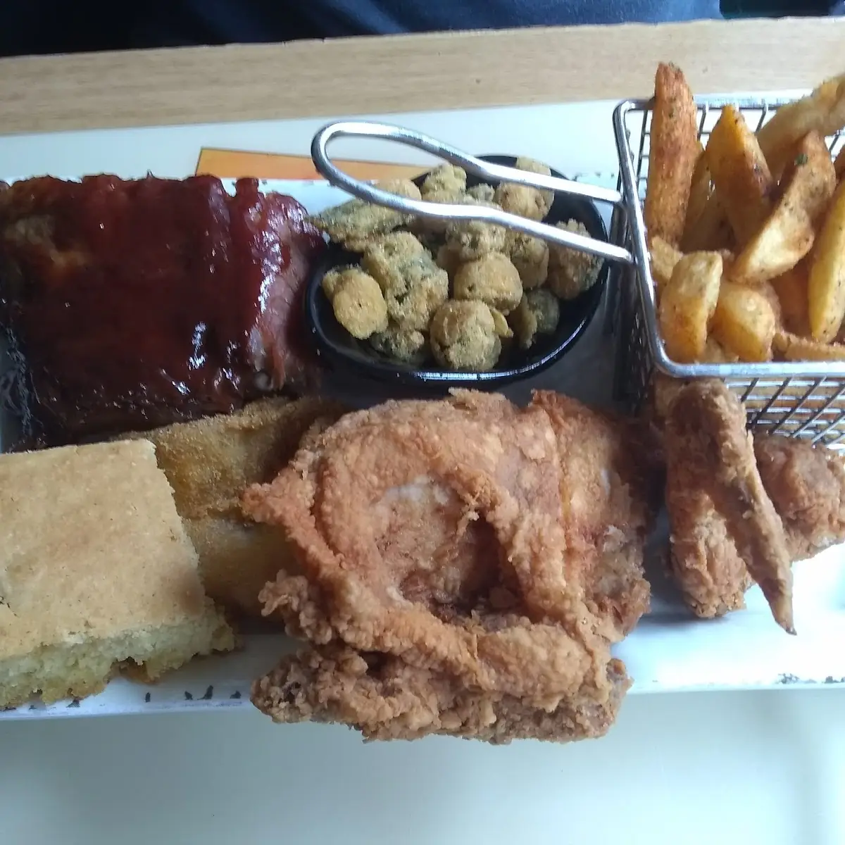 Fried Chicken and Ribs