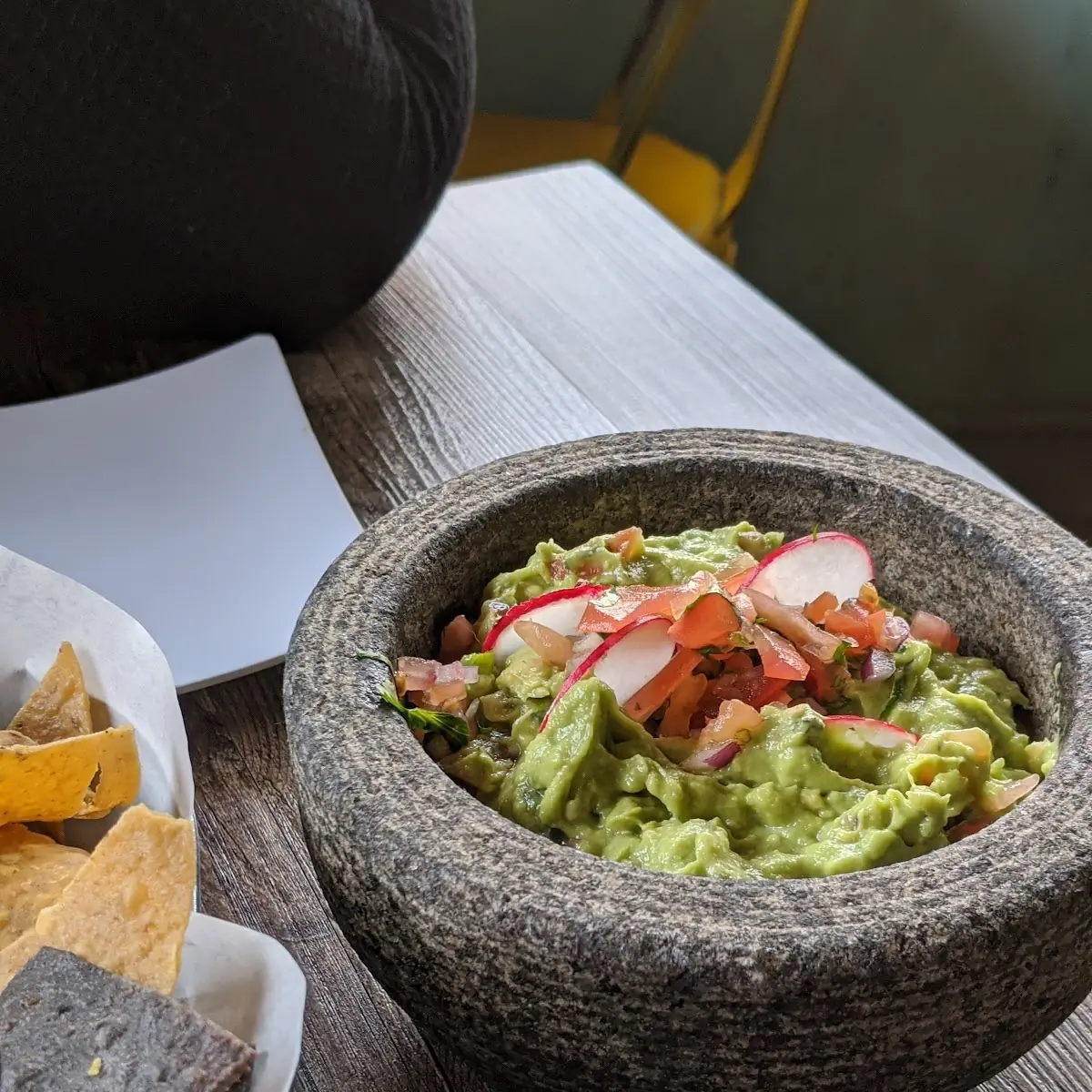 Guacamole and Chips Queso Fundido