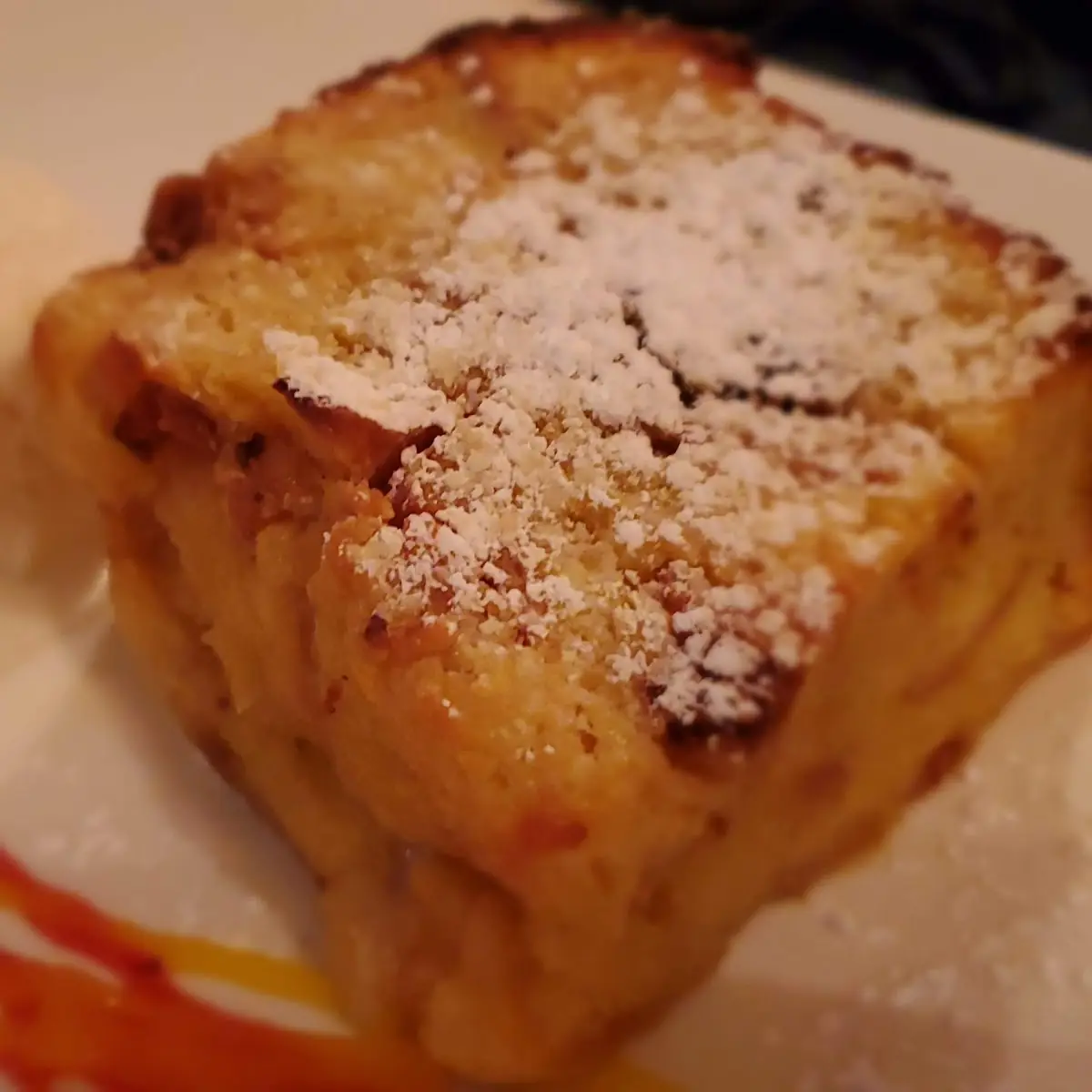 White Chocolate & Figs Bread Pudding
