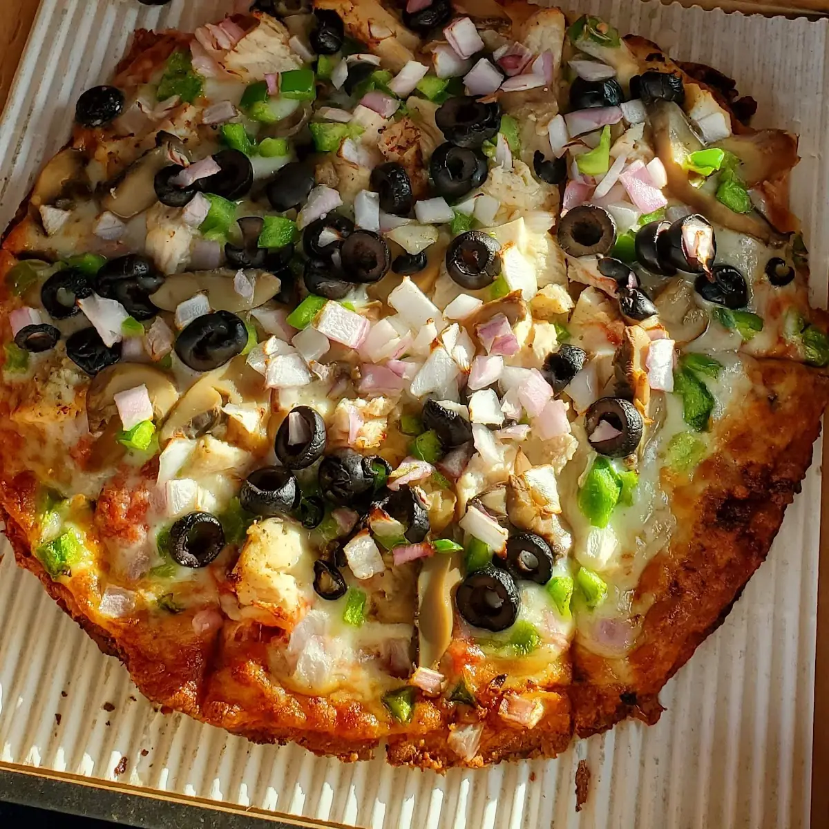Hand Tossed the Eugene Supreme Pizza