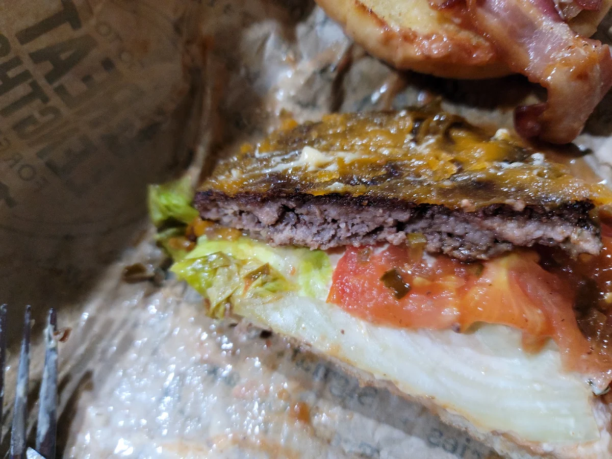 Bacon Cheddar Burger, White Spot Coquitlam