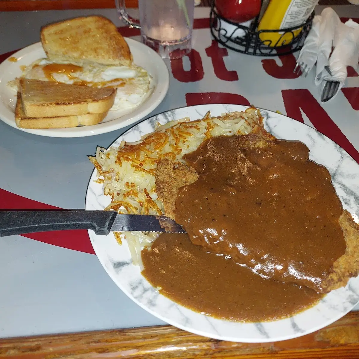 Country Fried Steak and Eggs