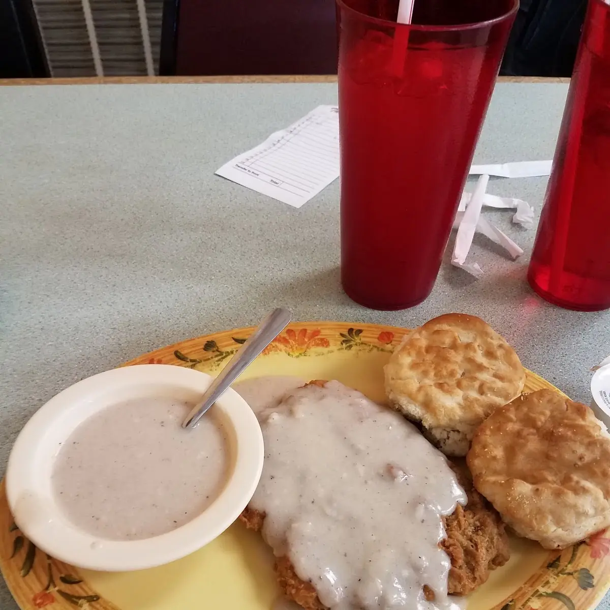 Chicken Fried Steak and Biscuits and Gravy