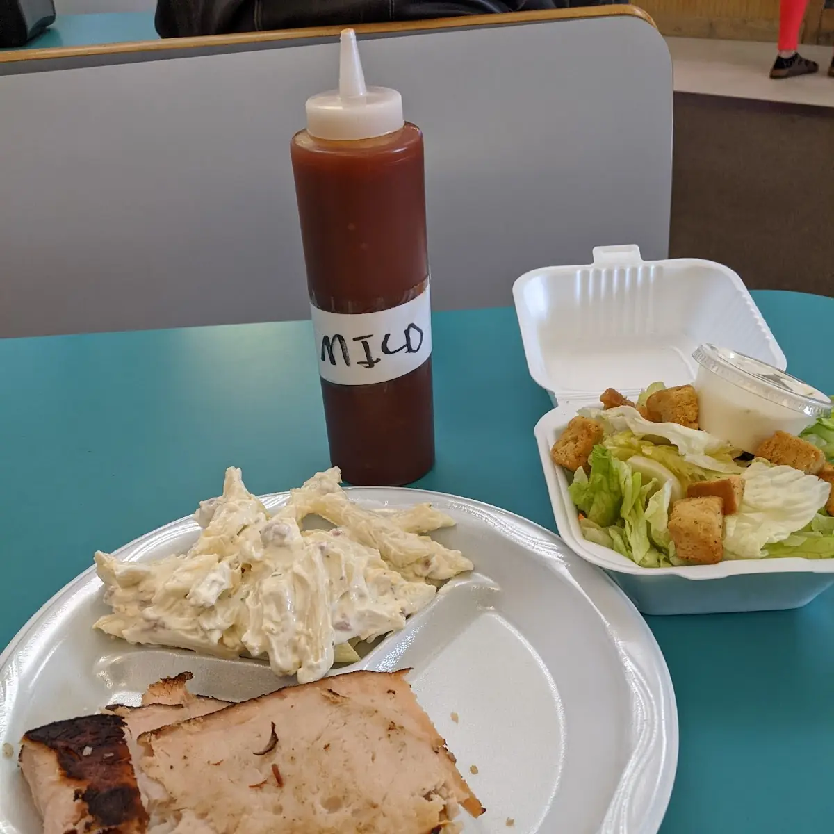 Large Smoked Turkey Plate with Pasta Salad