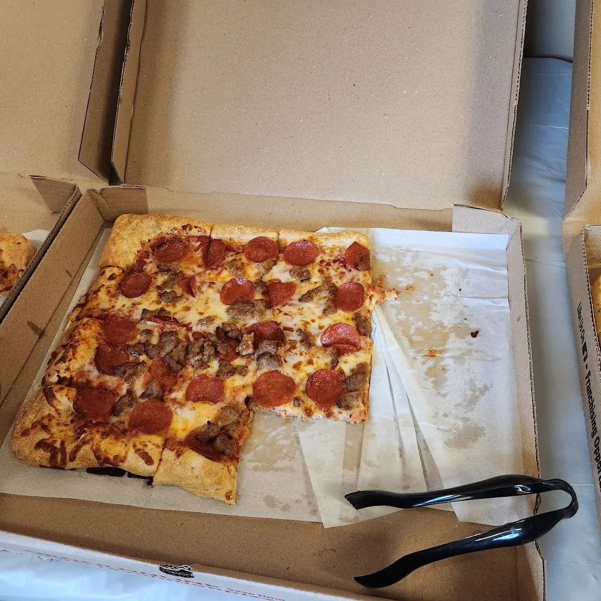 Pepperoni and Sausage Pizza