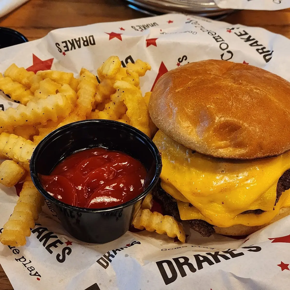 All American Burger and Fries