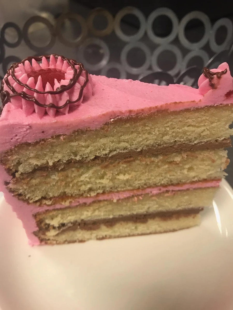 Neapolitan Cake Slice