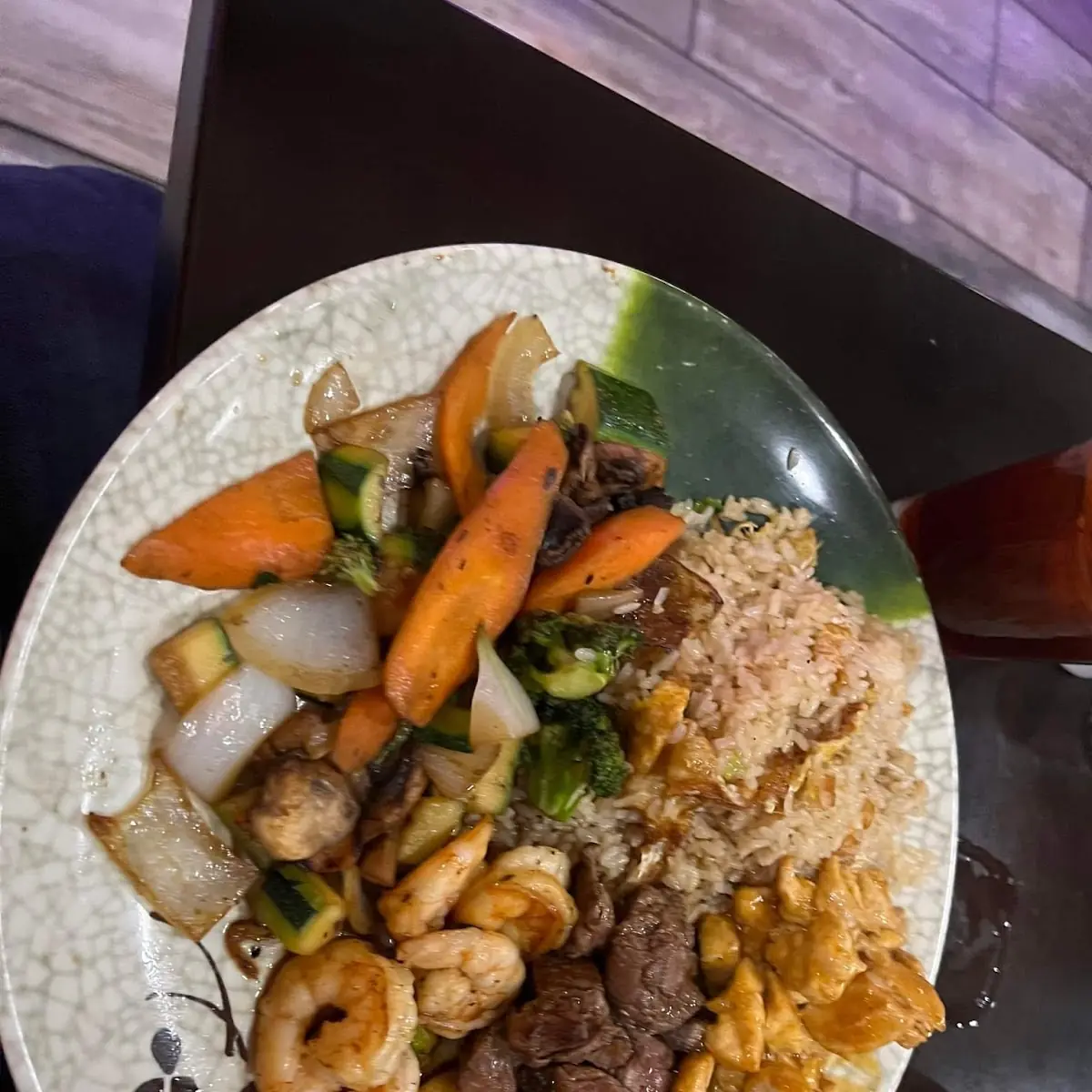 Steak Chicken Shrimp Fried Rice