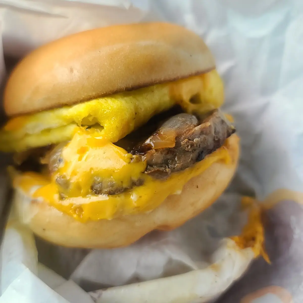 Steak Egg and Cheese Bagel Roll
