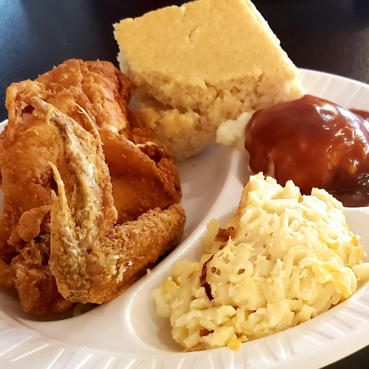BBQ Sandwich Plate w 2 Sides