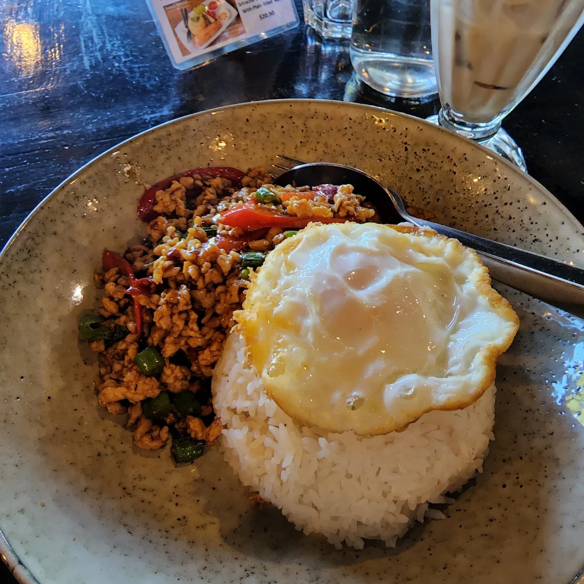 Chilli Basil Chicken Minced, Limlong Thai Restaurant