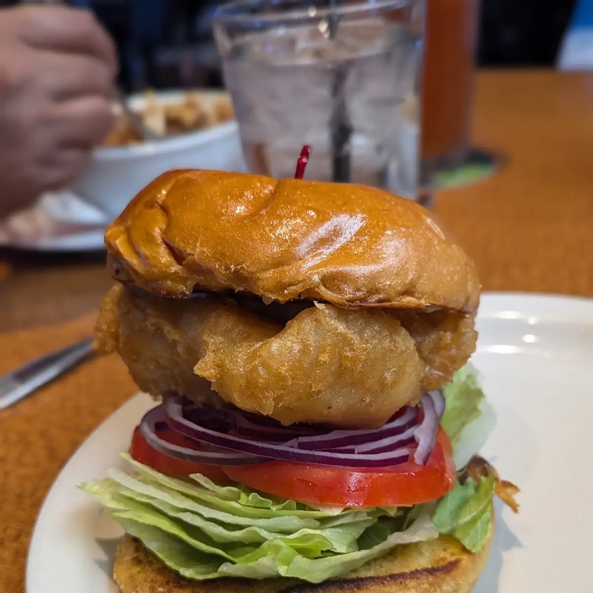 Giant Fish Sandwich with a Side 16