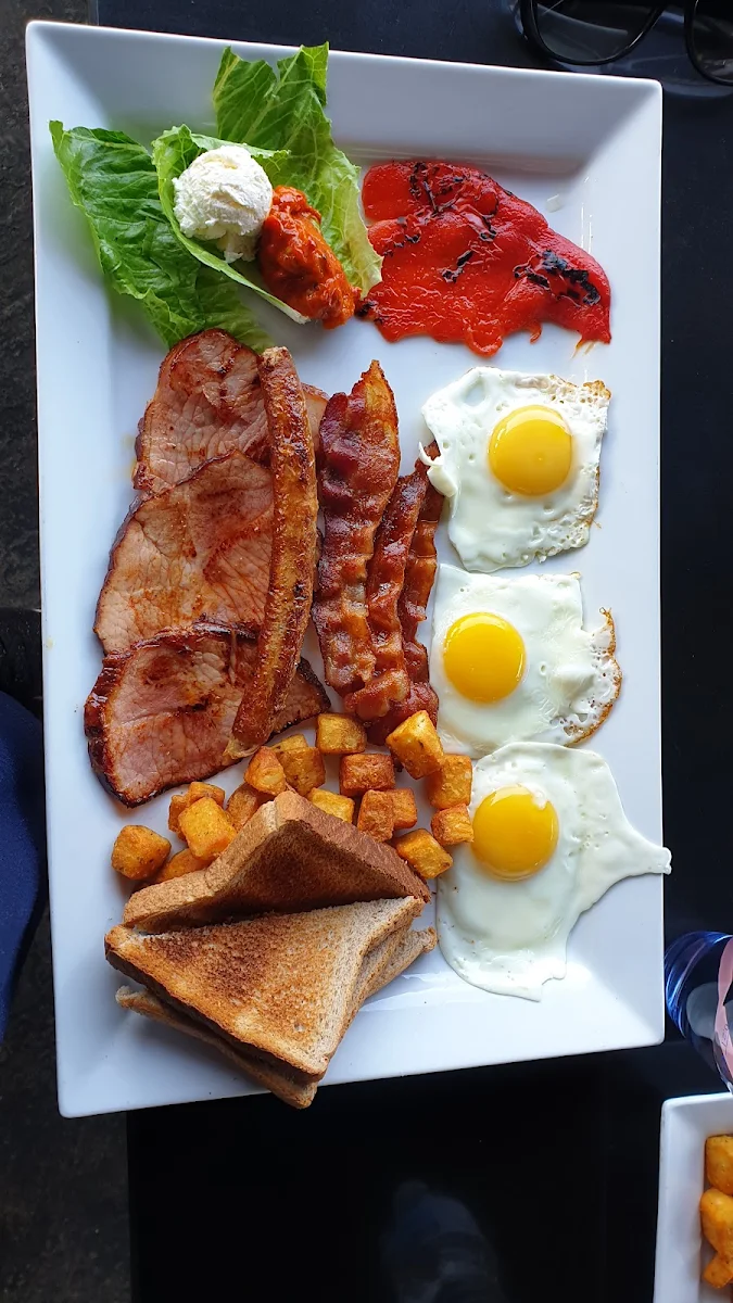 Serbian Breakfast w Eggs Poached Soft, Scout Cafe Restaurant
