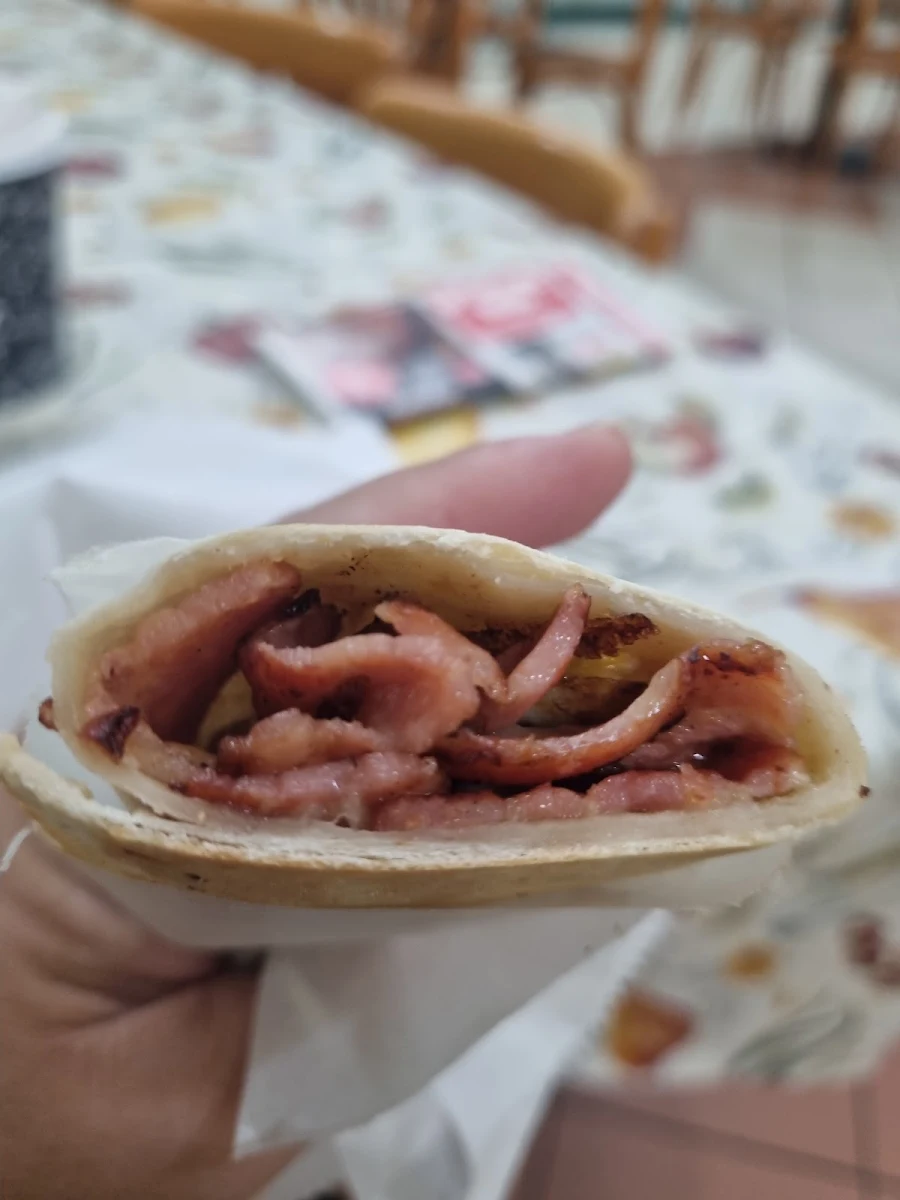 Bacon Egg and Cheese Wrap, Vincenzo's Coffee Lounge