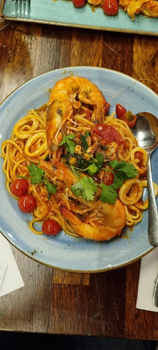 Spaghetti Chitarra Frutti Di Mare, Via Napoli Pizzeria Lane Cove