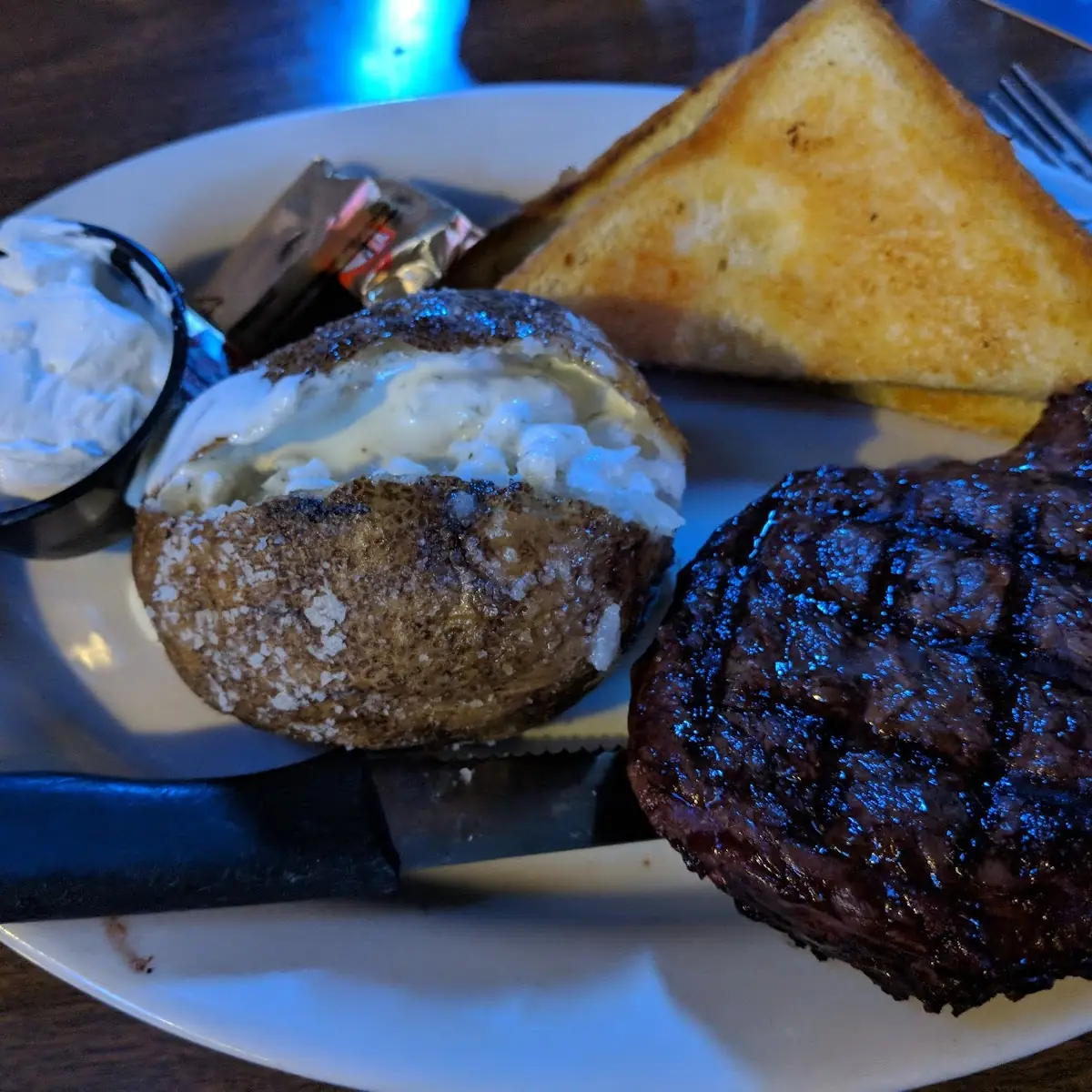 Salt Crusted Baked Potato