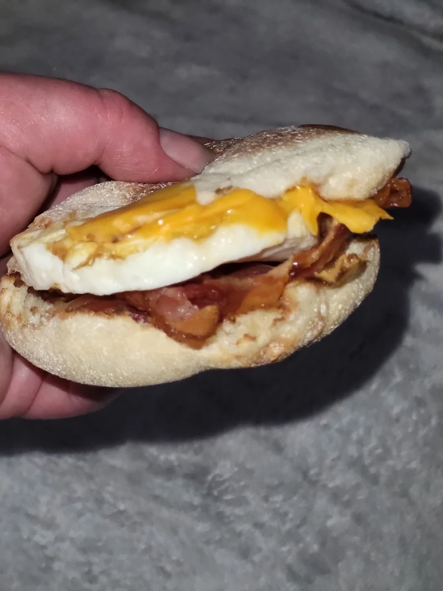 Bacon and Egg Sandwich on English Muffin, Tim Hortons