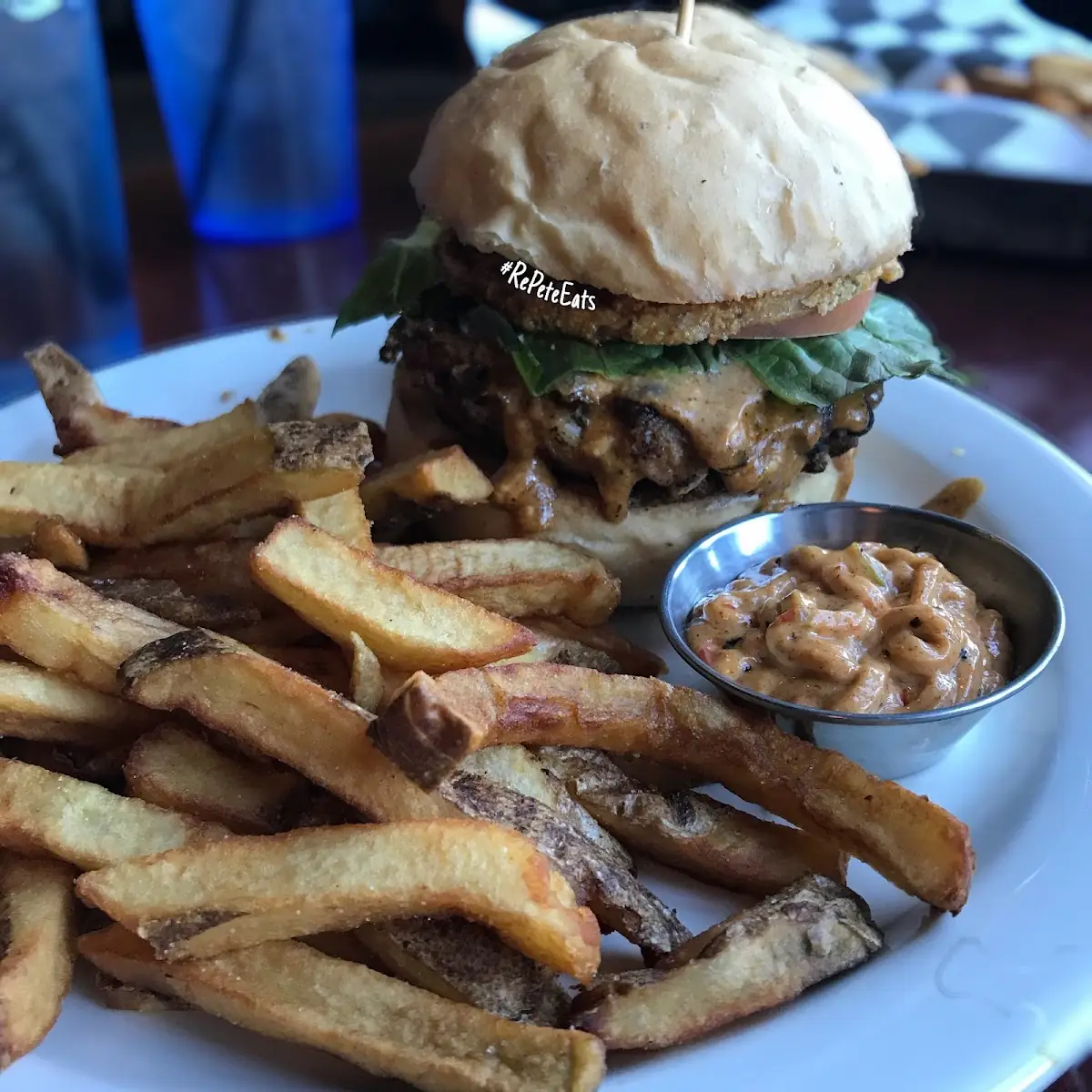Blue Veggie Burger