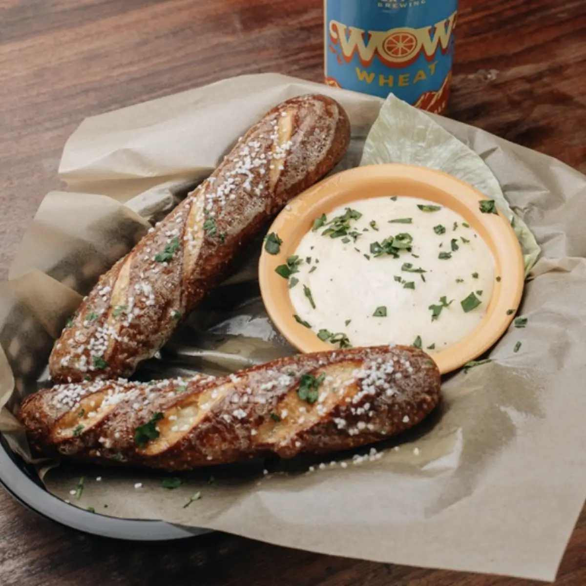 Pretzel Sticks with Beer Cheese
