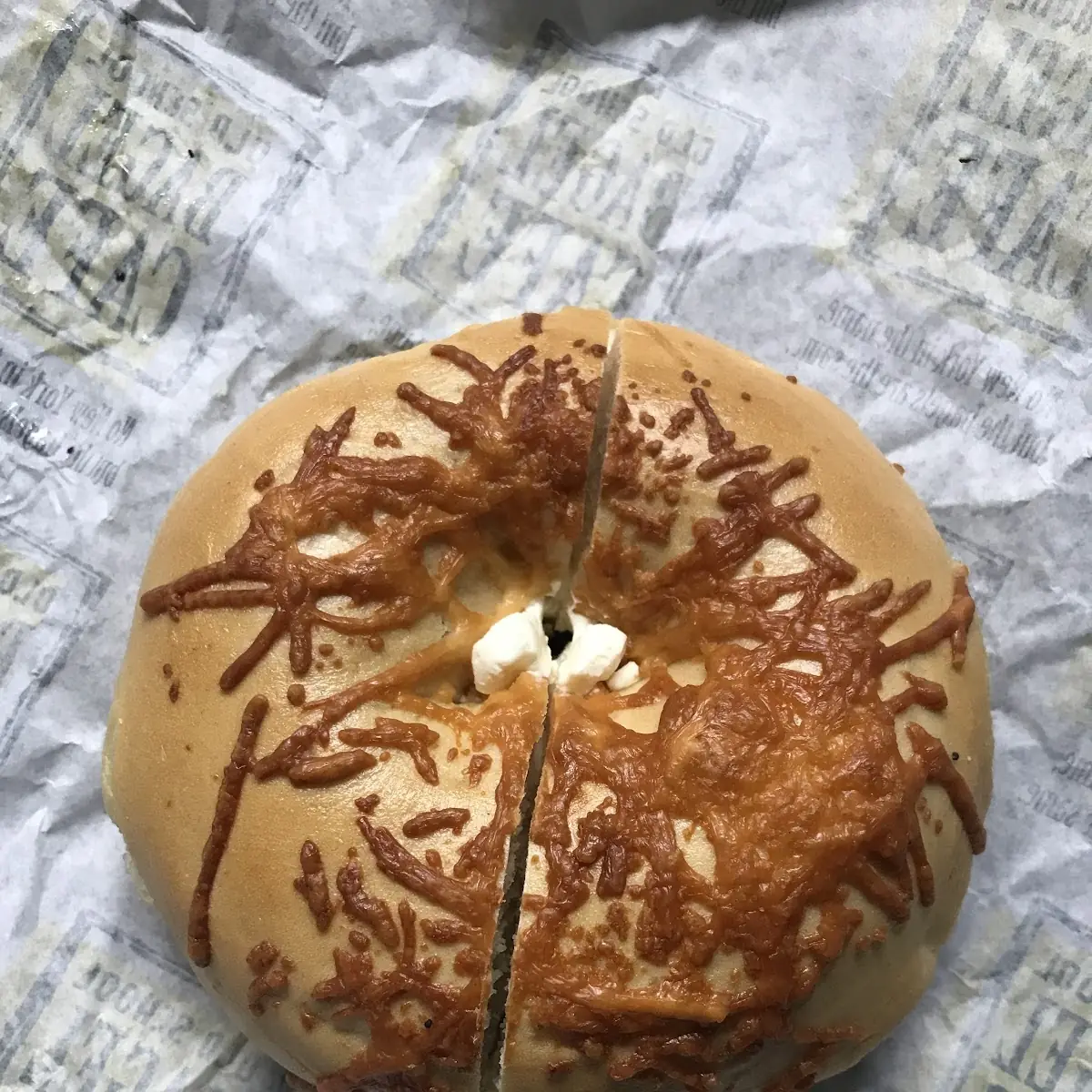 Asiago Bagel with Cream Cheese