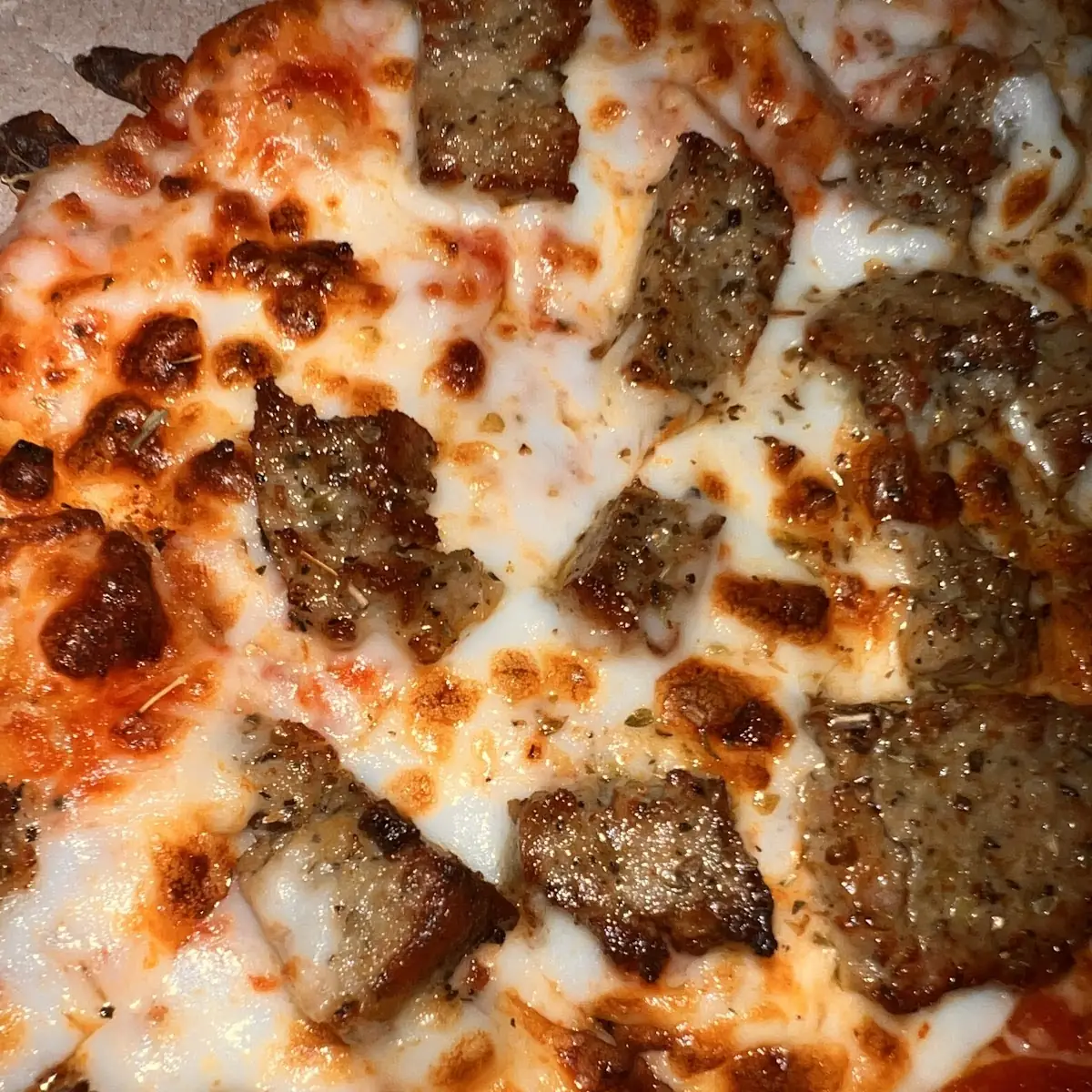 Sausage Pizza Thin Crust Cheese Pizza