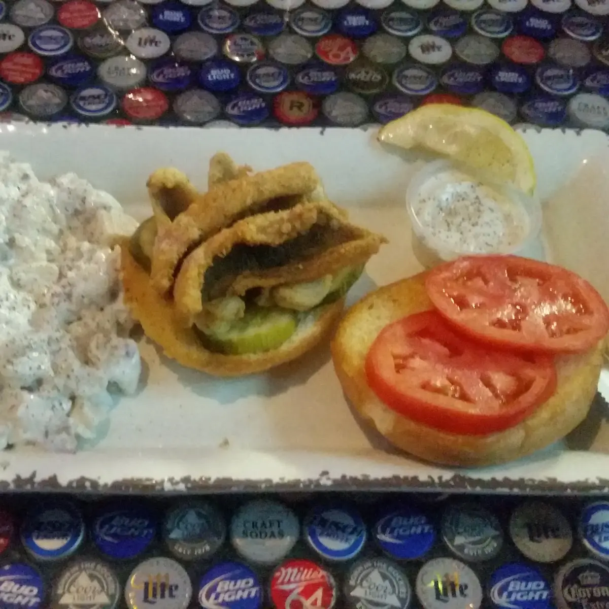 Perch and Potato Salad