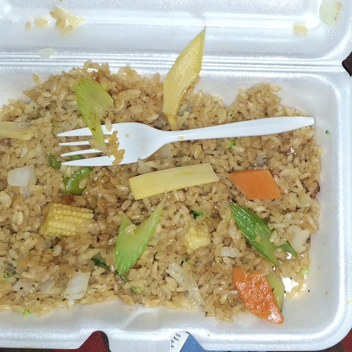 Veggie Fried Rice and Honey Chicken Wings