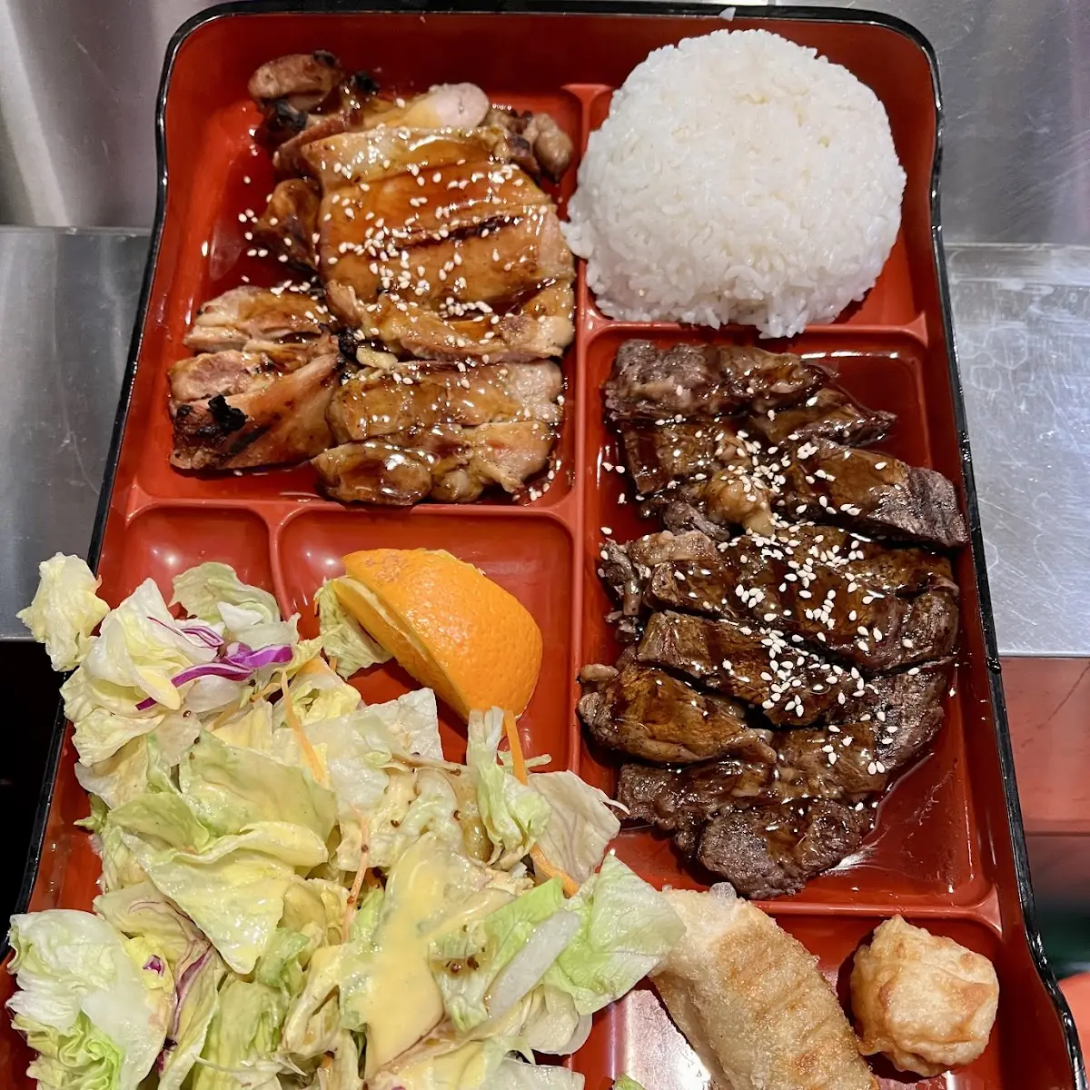 Chicken & Beef Teriyaki Dinner Combination