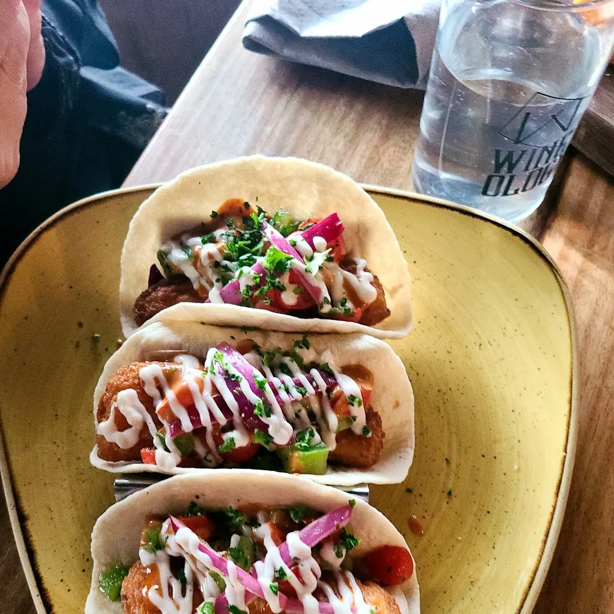 Spicy Fish Tacos, Wineology