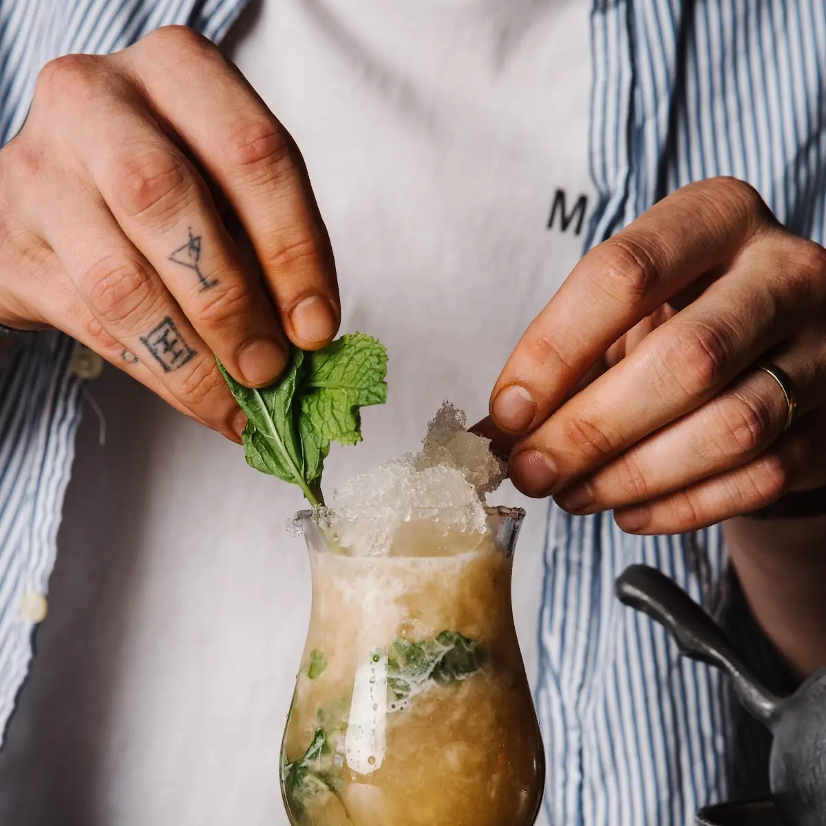 Smoked Bourbon Mai Tai
