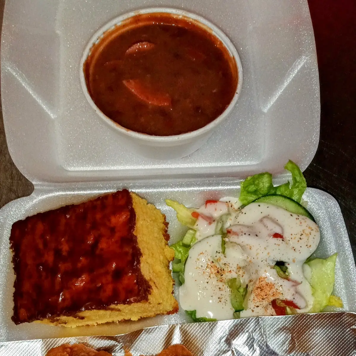 Red Beans with Fried Chicken