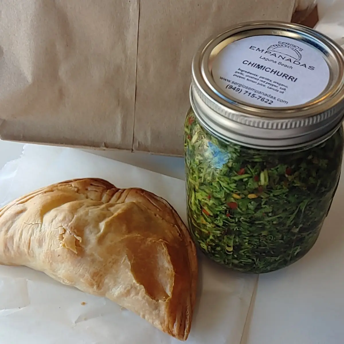 Mushroom Chicken Empanada