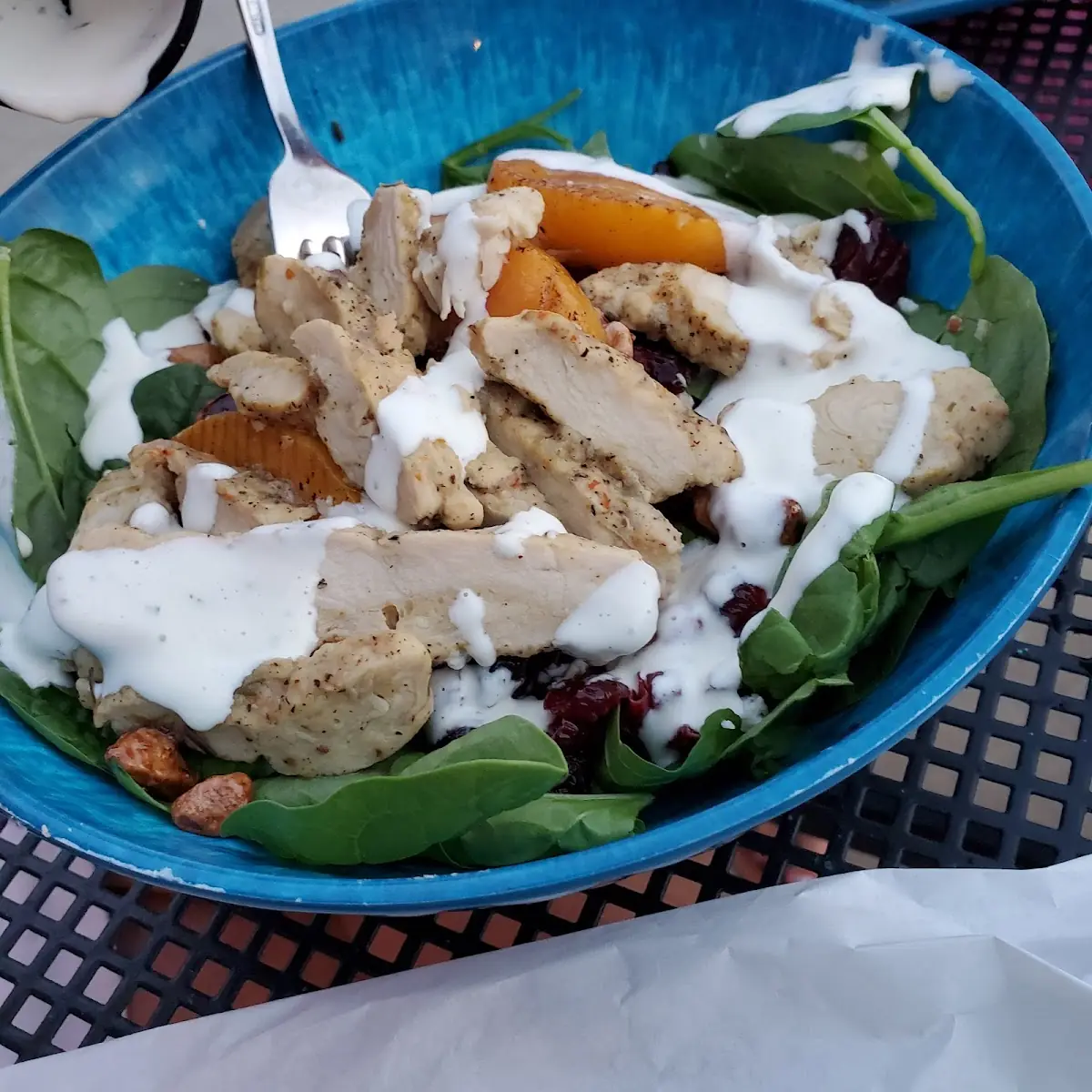 Peach Salad with Chicken