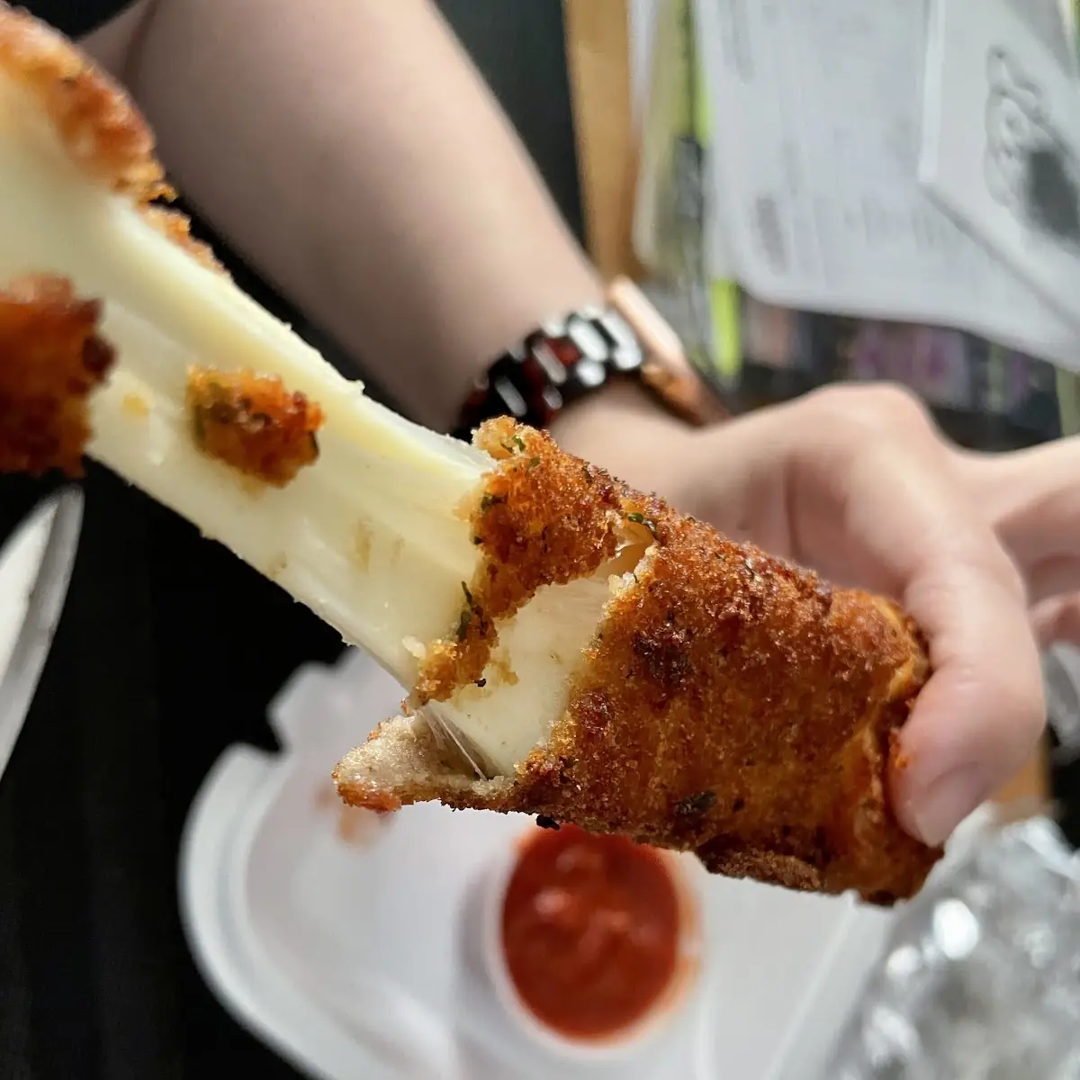 Giant Homemade Mozzarella Sticks